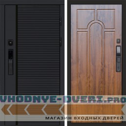 Входная дверь  Smart (Смарт) Black Line Арка дуб
